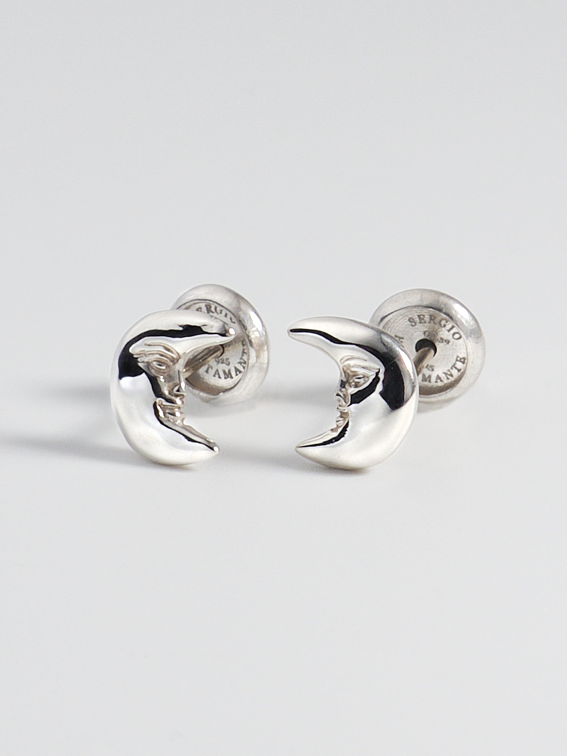 Half-moon Stud Earrings