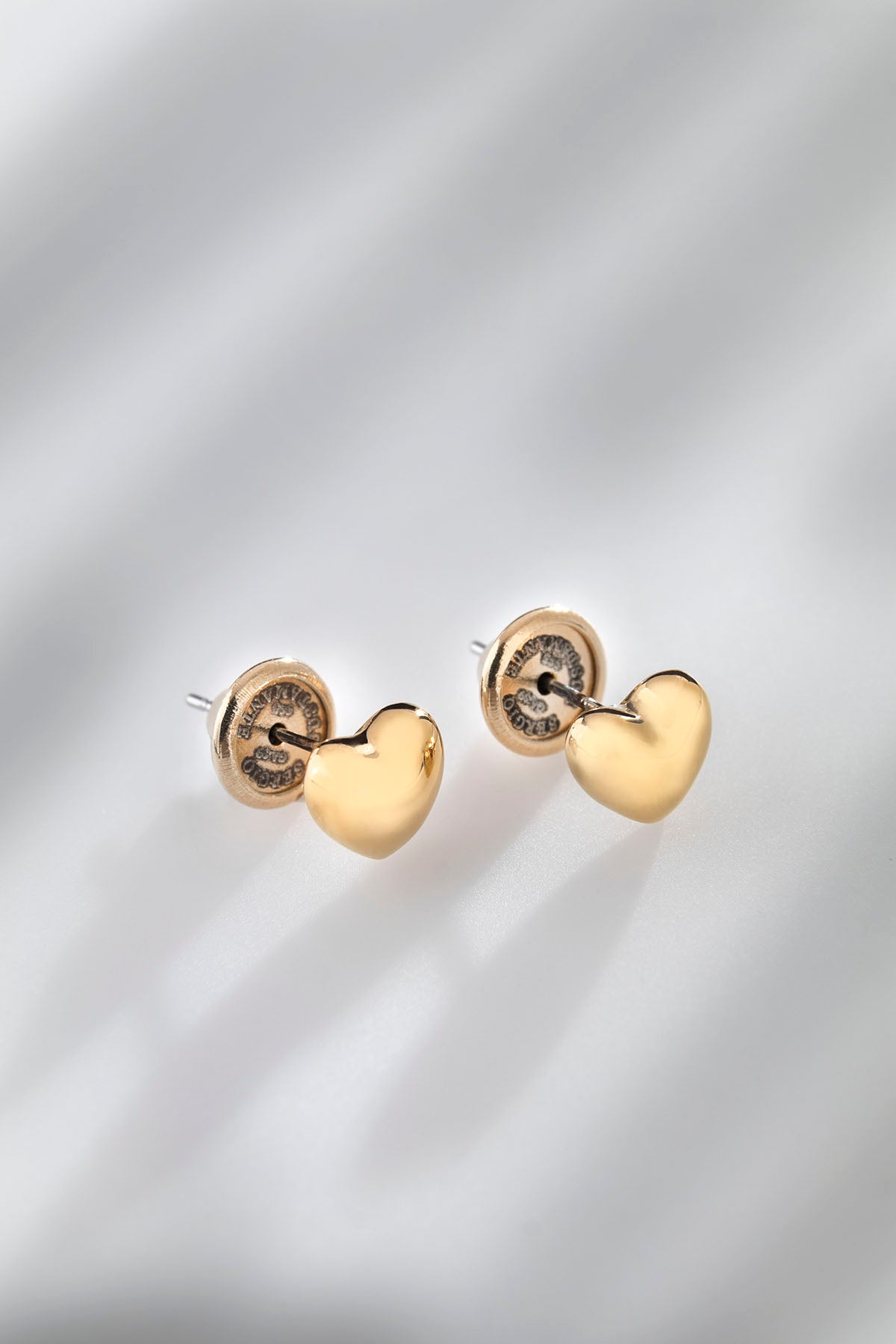 Plain heart earrings, mini
